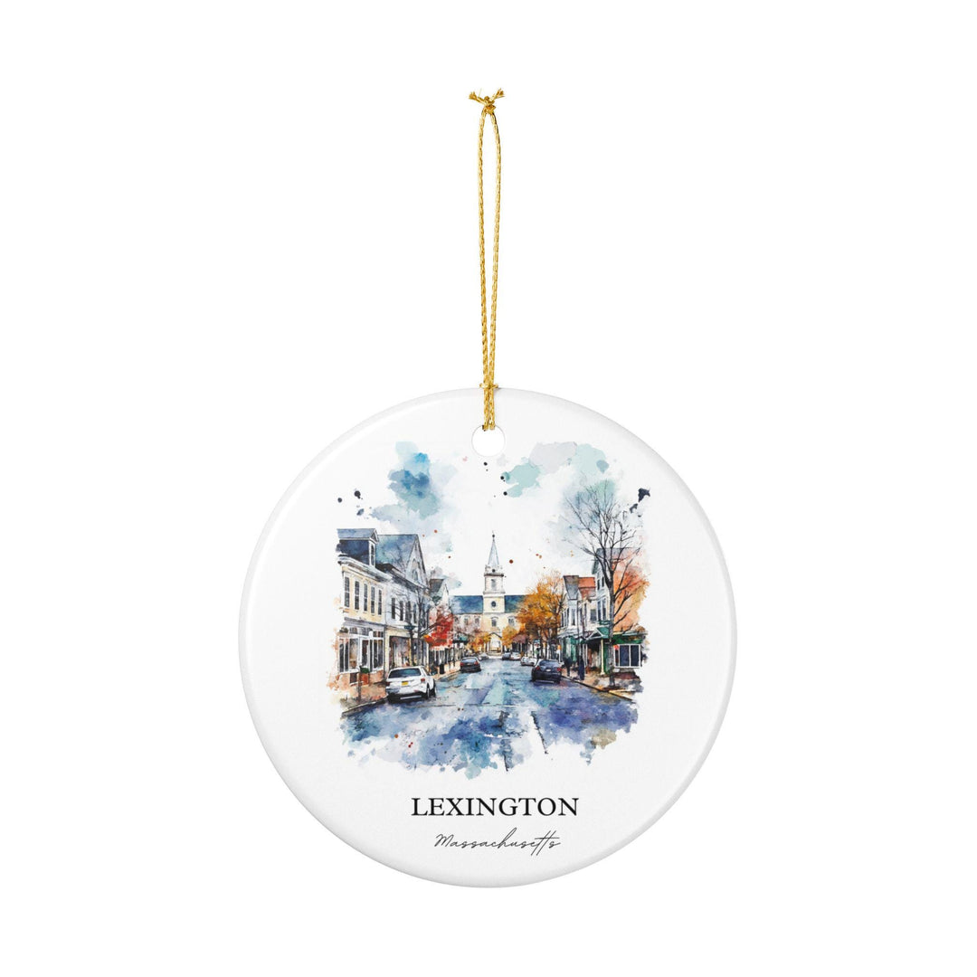 Lexington Massachusetts Ornament: Unique Lexington MA Souvenir, Lexington MA Xmas Decor, and Authentic Lexington MA Gift