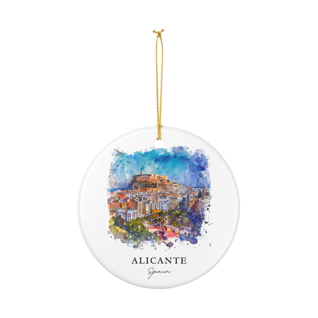 Alicante Spain Ornament: Unique Alicante Souvenir, Alicante Xmas Decor, and Authentic Alicante Spain Gift