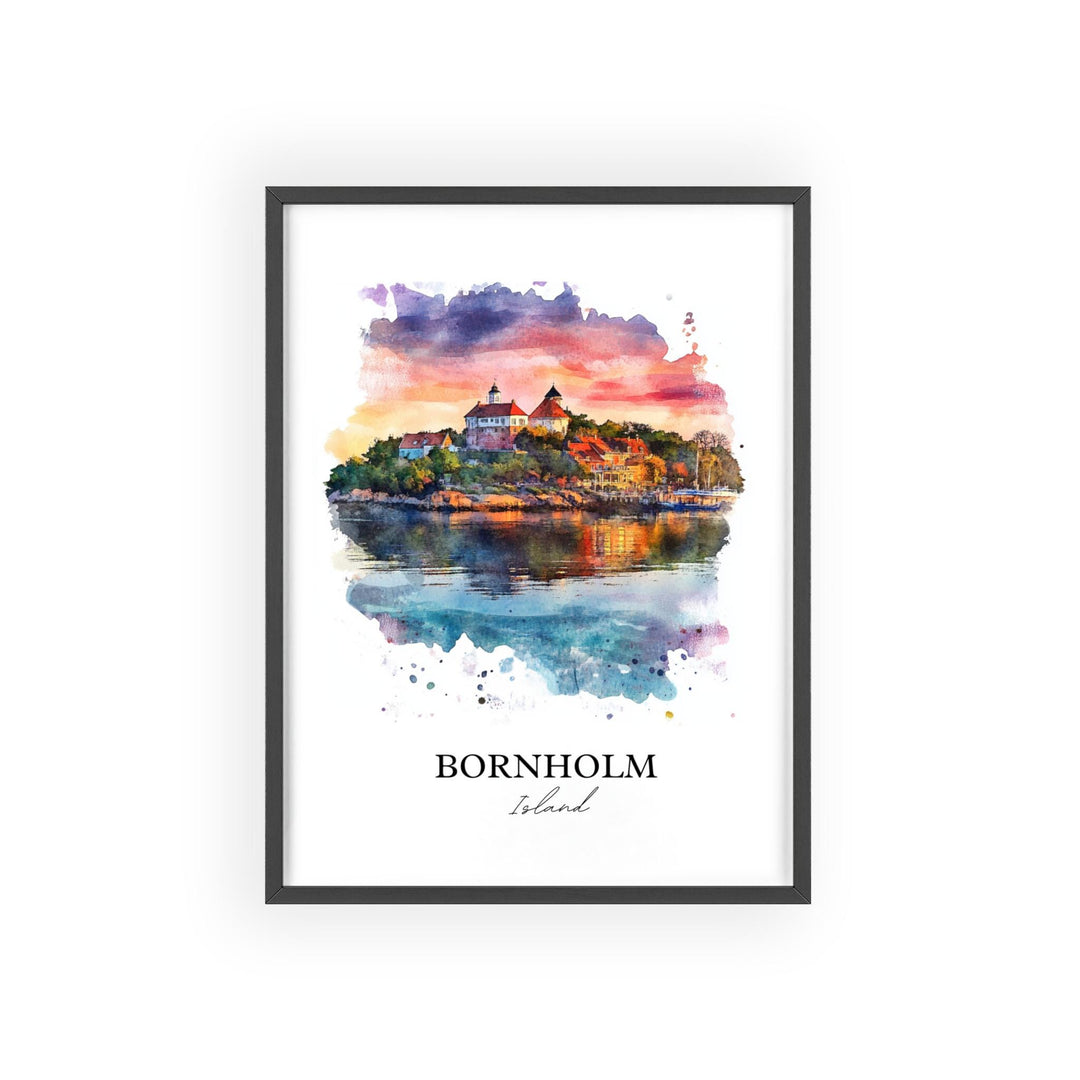Bornholm Island, Denmark – Watercolor Art Print