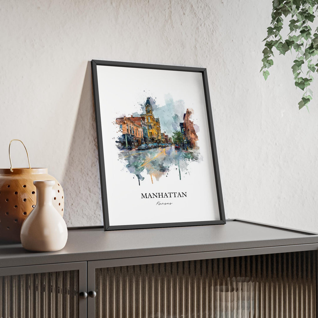 Manhattan, Kansas – Watercolor Art Print
