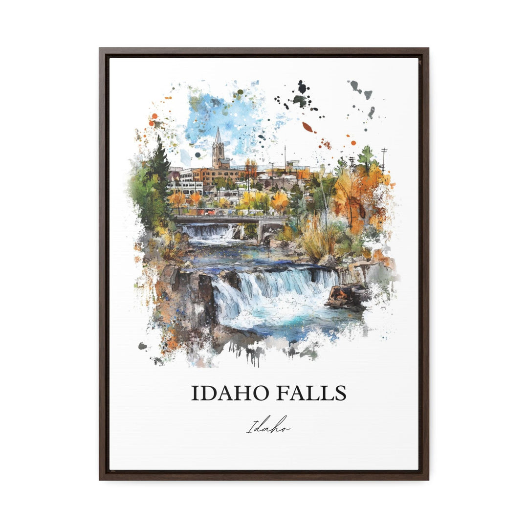 Idaho Falls Wall Art, Bonneville County Print, Idaho Watercolor Art, Idaho Falls Gift, Travel Print, Travel Poster, Housewarming Gift