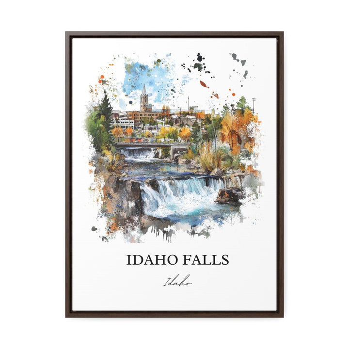 Idaho Falls Wall Art, Bonneville County Print, Idaho Watercolor Art, Idaho Falls Gift, Travel Print, Travel Poster, Housewarming Gift