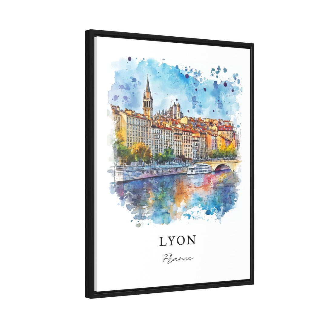 Lyon France Wall Art, Lyon Print, Lyon FR Watercolor Art, Lyon France Gift, Auvergne-Rhône