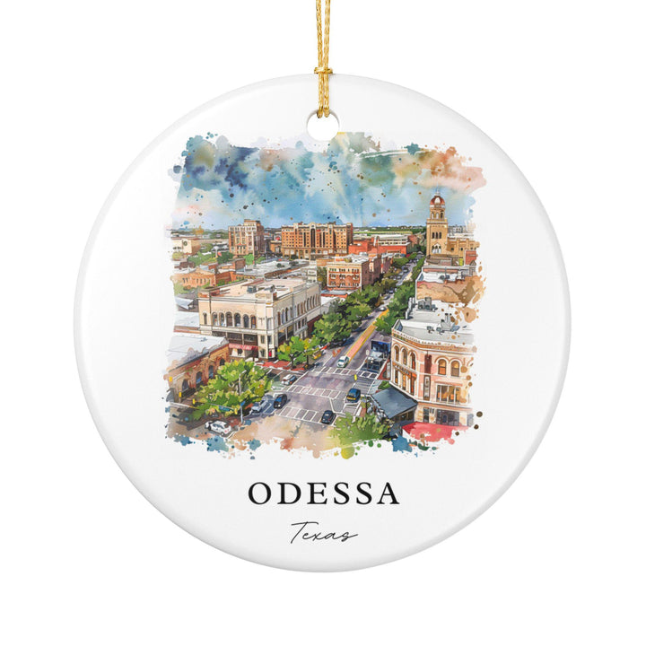 Odessa Texas Ornament: Unique Odessa TX Souvenir, Odessa TX Xmas Decor, and Authentic Texas Gift
