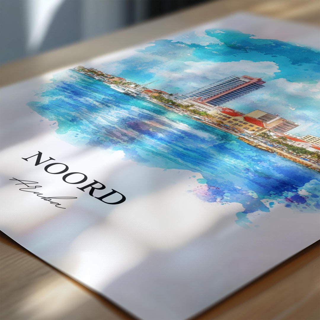 Noord, Aruba – Watercolor Art Print