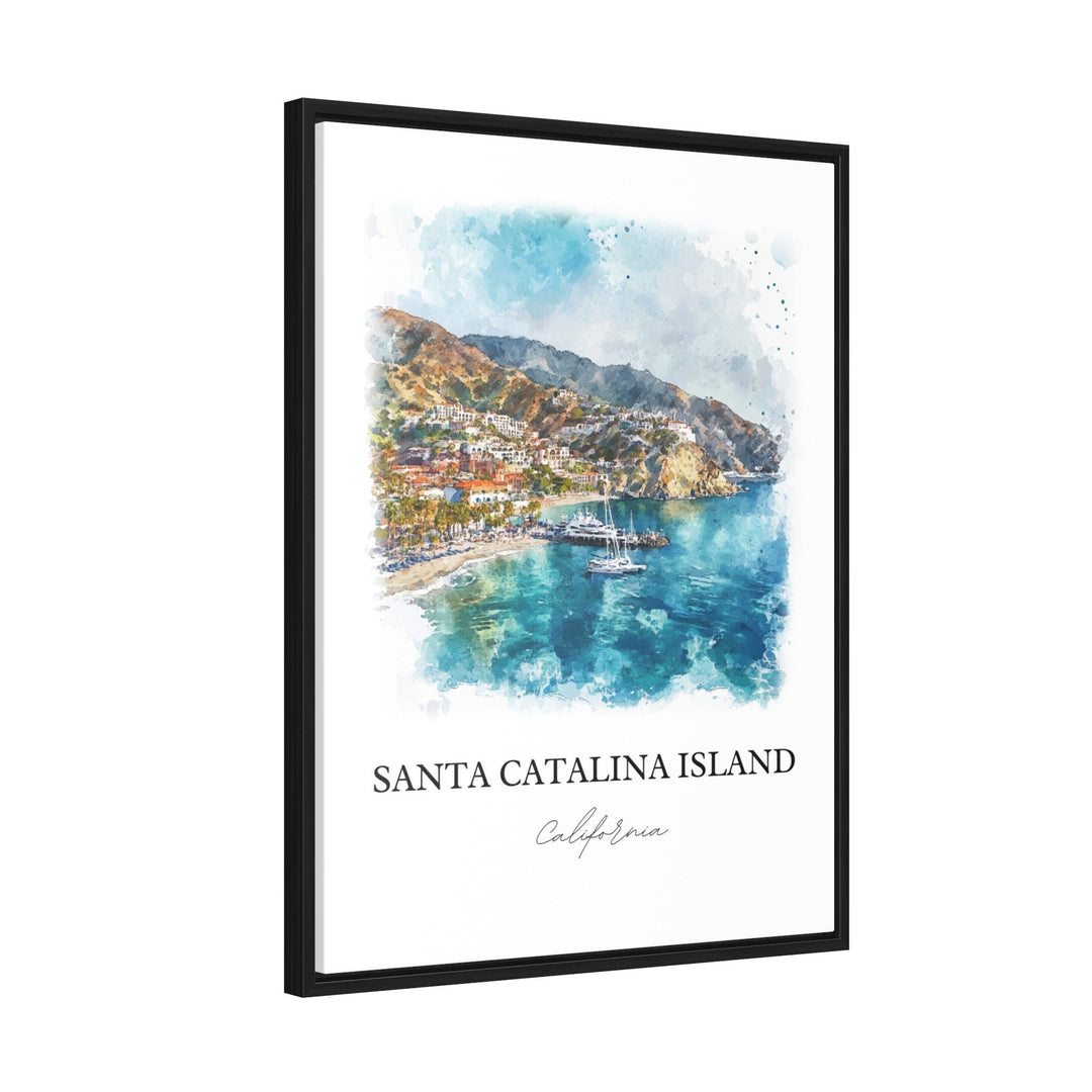 Santa Catalina Wall Art, Catalina Islands Print, LA Watercolor Art, Catalina Island Gift, Travel Print, Travel Poster, Housewarming Gift