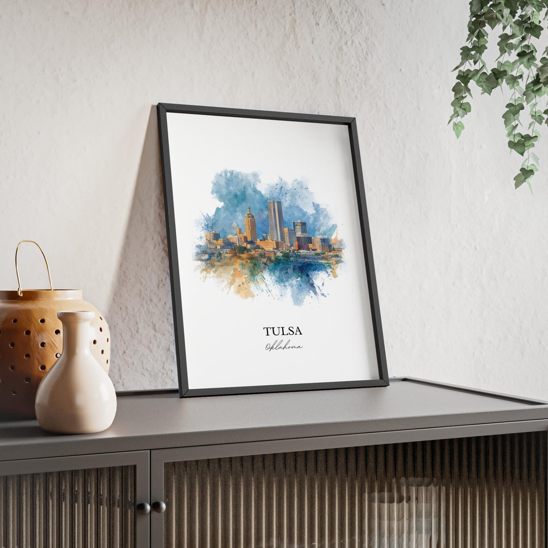 Tulsa, Oklahoma – Watercolor Art Print