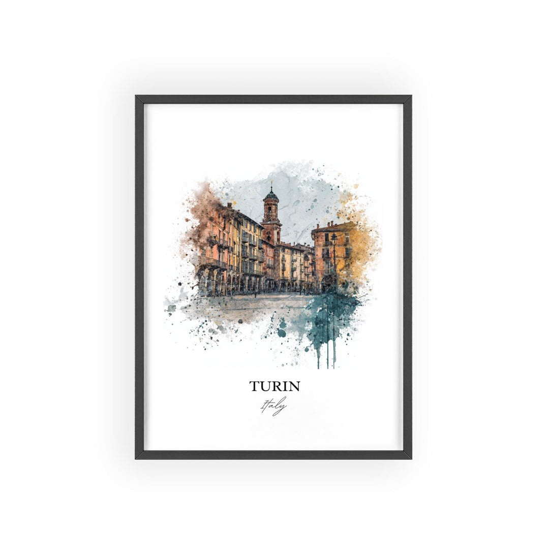 Turin, Italy – Watercolor Art Print
