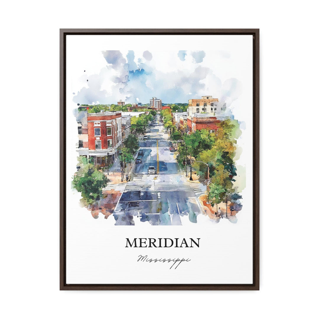 Meridian MS Art, Lauderdale County Print, Mississippi Artwork, Meridian Mississippi Gift, Travel Print, Travel Poster, Housewarming Gift