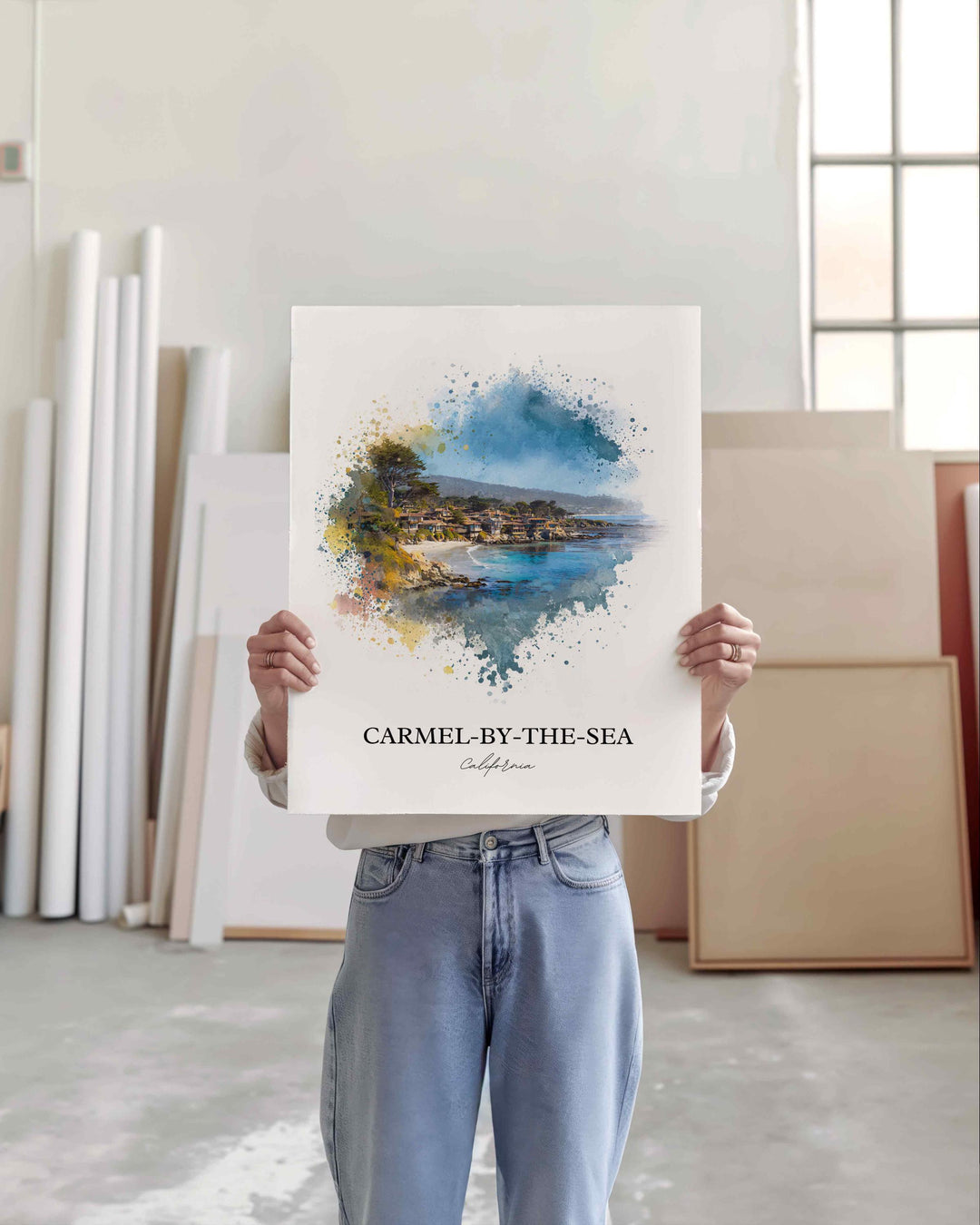 Carmel-by-the-Sea, CA – Watercolor Art Print