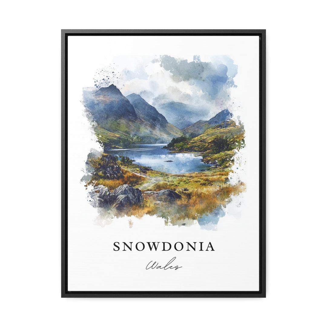 Snowdonia Wall Art, Snowdonia Wales Print, Wales Watercolor Art, Eryri National Park Gift,