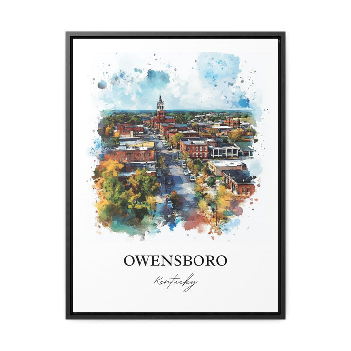 Owensboro, Kentucky, Kentucky – Watercolor Art Print