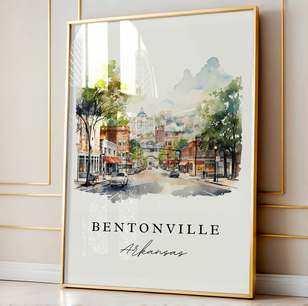 Bentonville Wall Art - Arkansas Print