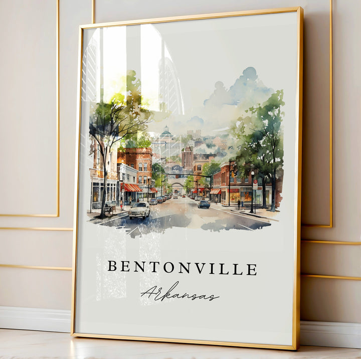 Bentonville Wall Art - Arkansas Print