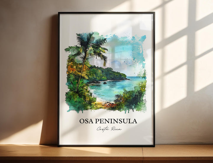 Osa Peninsula, Costa Rica – Watercolor Art Print