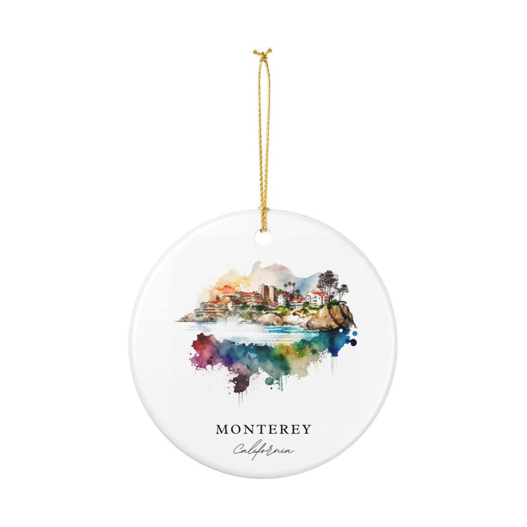 Monterey California Ornament: Unique Monterey Souvenir, Monterey Xmas Decor, and Authentic Monterey CA Gift