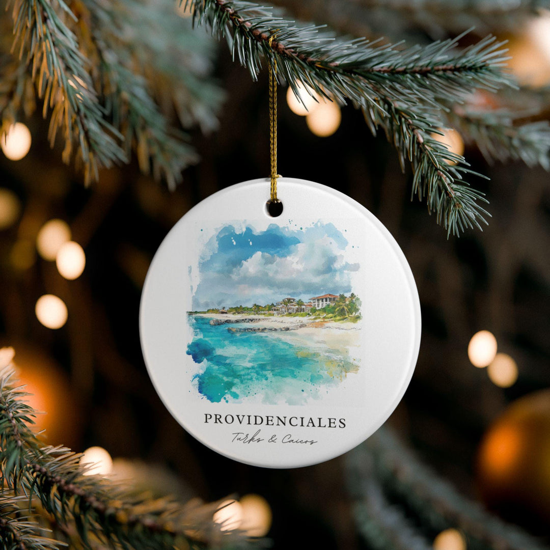 Providenciales Ornament: Unique Providenciales Souvenir, Turks and Caicos Xmas Decor, and Authentic Turks + Caicos Gift