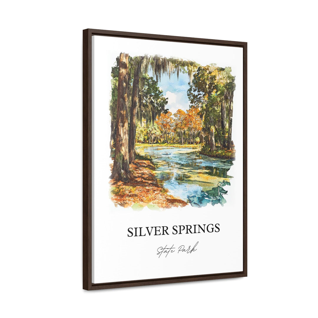 Silver Springs Park Wall Art, Florida Print, Silver Springs Watercolor, Marion County Gift, Travel Print, Travel Poster, Housewarming Gift