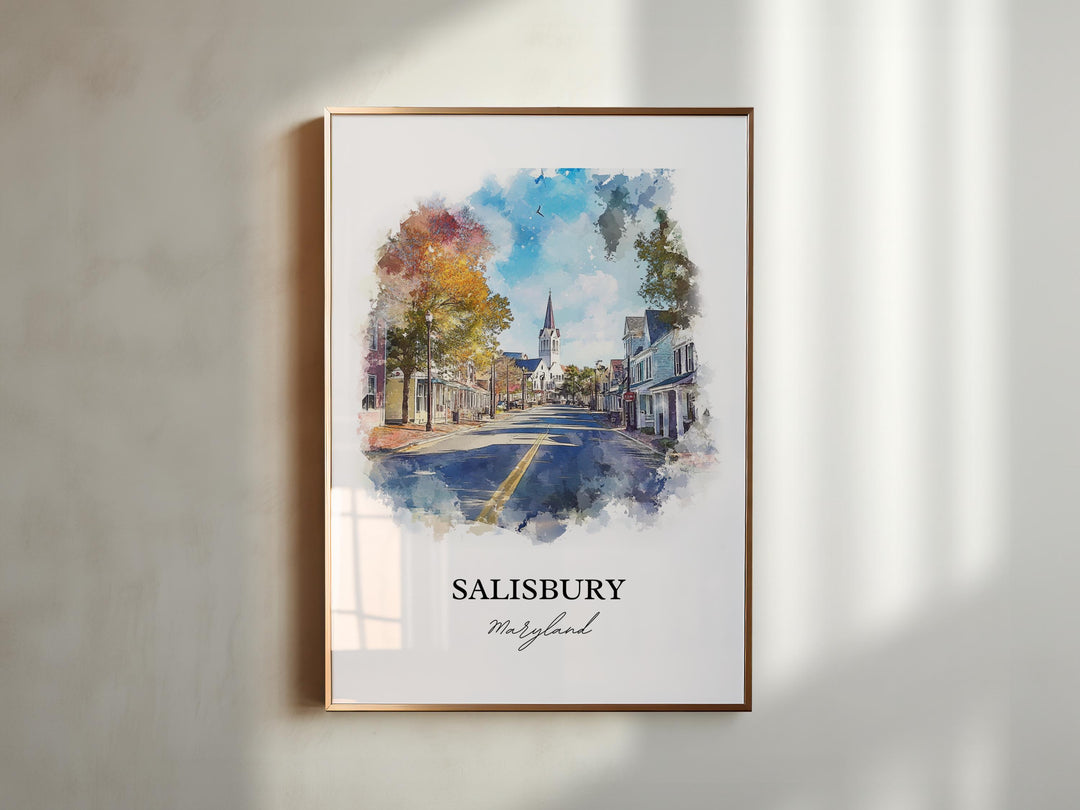 Salisbury MD Wall Art - Maryland Print