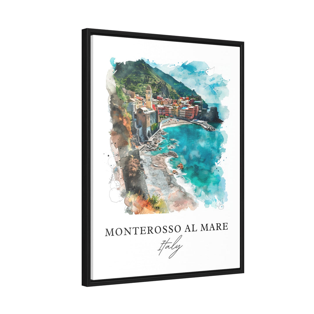 Monterosso al Mare Art, La Spezia Print, Cinque Terre Watercolor, Northern Italy Gift,