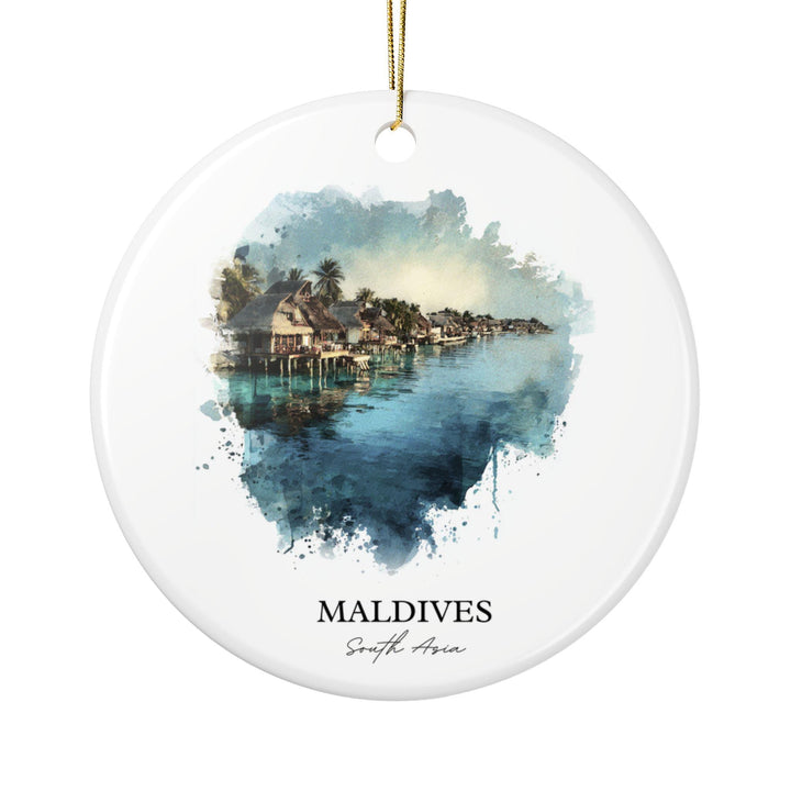 Maldives Ornament: Unique Maldives Souvenir, Maldives Xmas Decor, and Authentic Maldives Gift