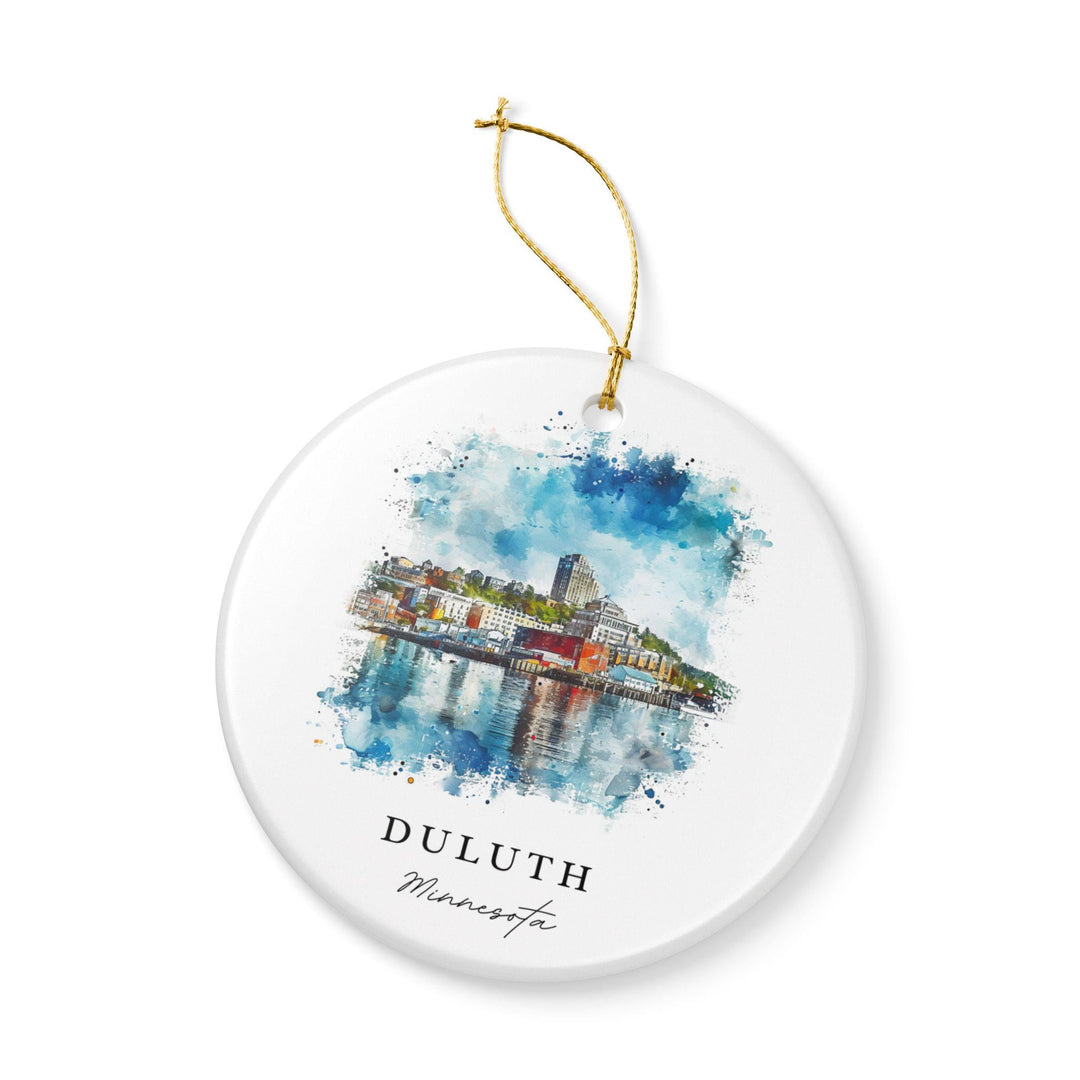 Duluth Ornament: Unique Duluth Minnesota Souvenir, Minnesota Xmas Decor, and Authentic Duluth MN Gift