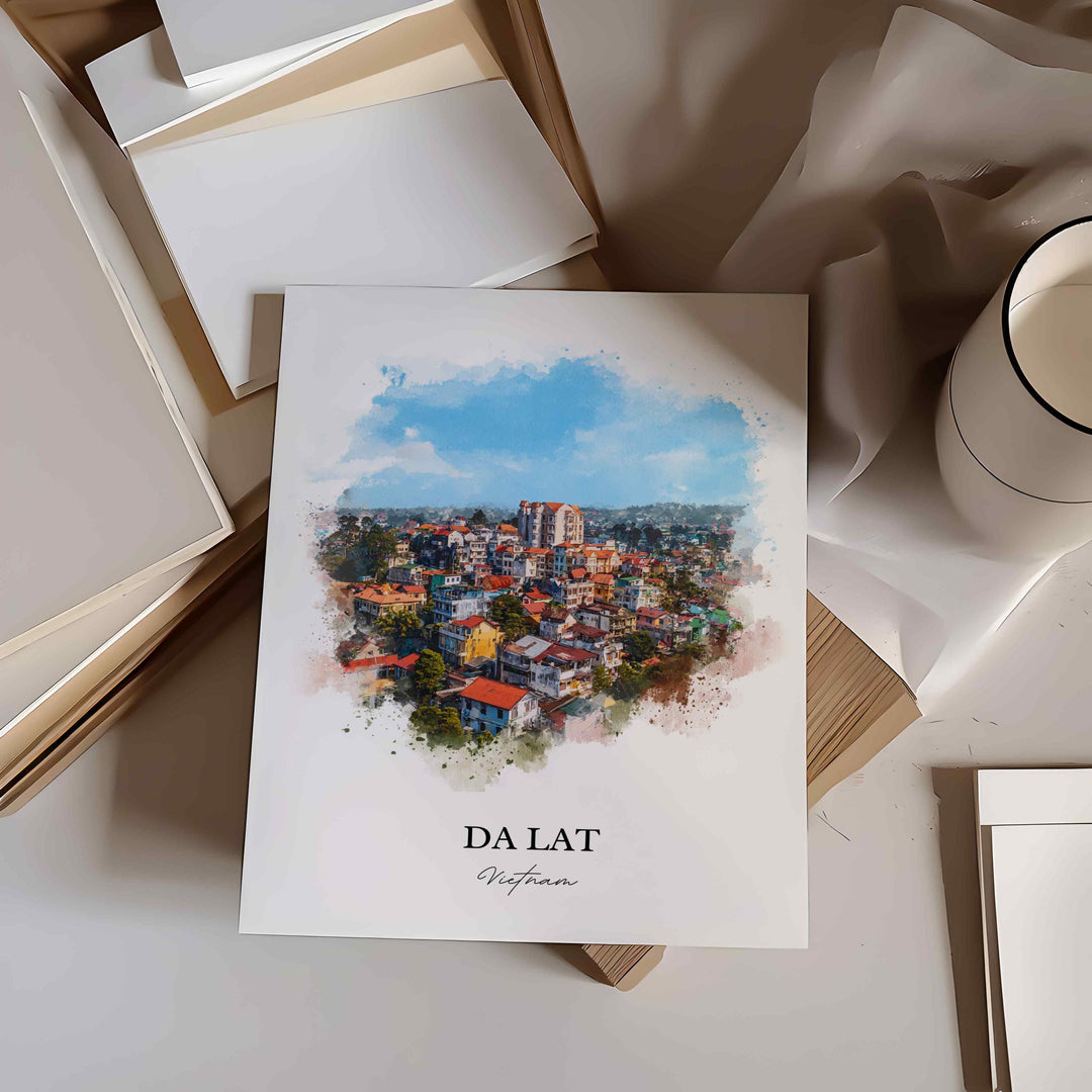 Da Lat, Vietnam – Watercolor Art Print