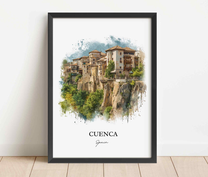Cuenca, Spain – Watercolor Art Print