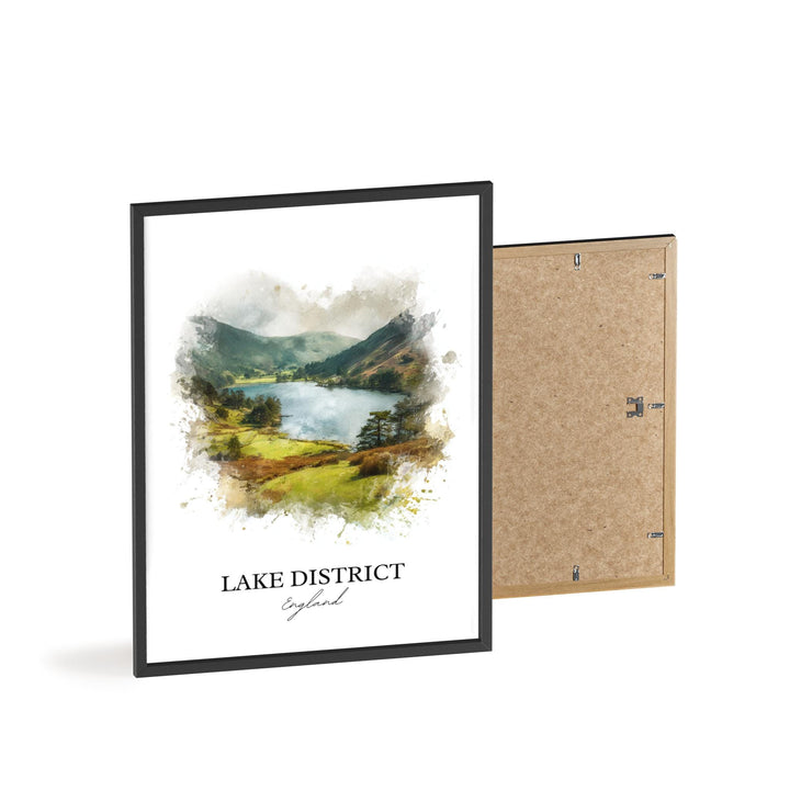 Lake District Wall Art, Lake District Print, England Watercolor Art, Lake District Gift, Travel Print, Travel Poster, Housewarming Gift
