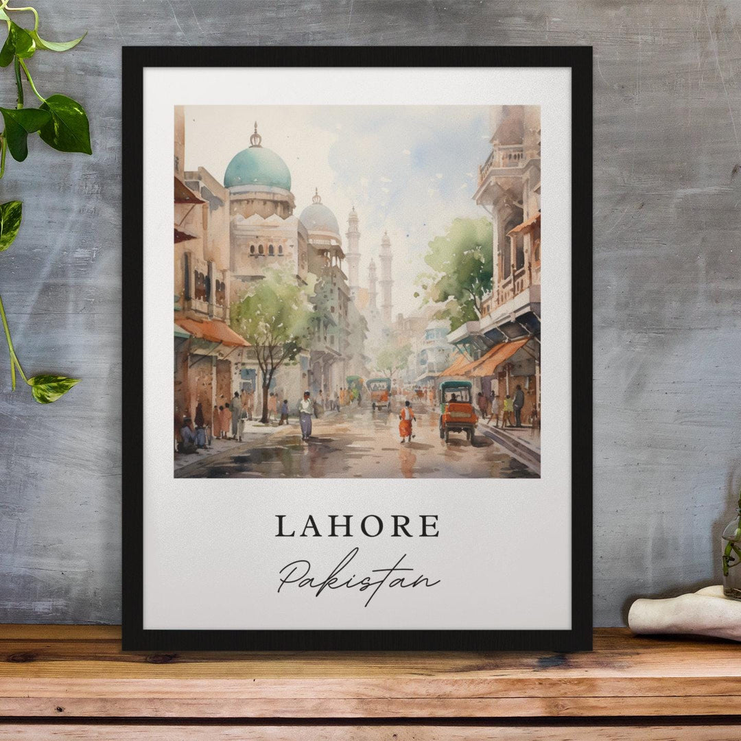 Lahore Pakistan wall art - Pakistan, Lahore poster, Lahore Wedding gift, Lahore Birthday present, Custom Text, Personalised Gift