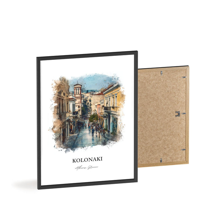 Kolonaki, Greece – Watercolor Art Print