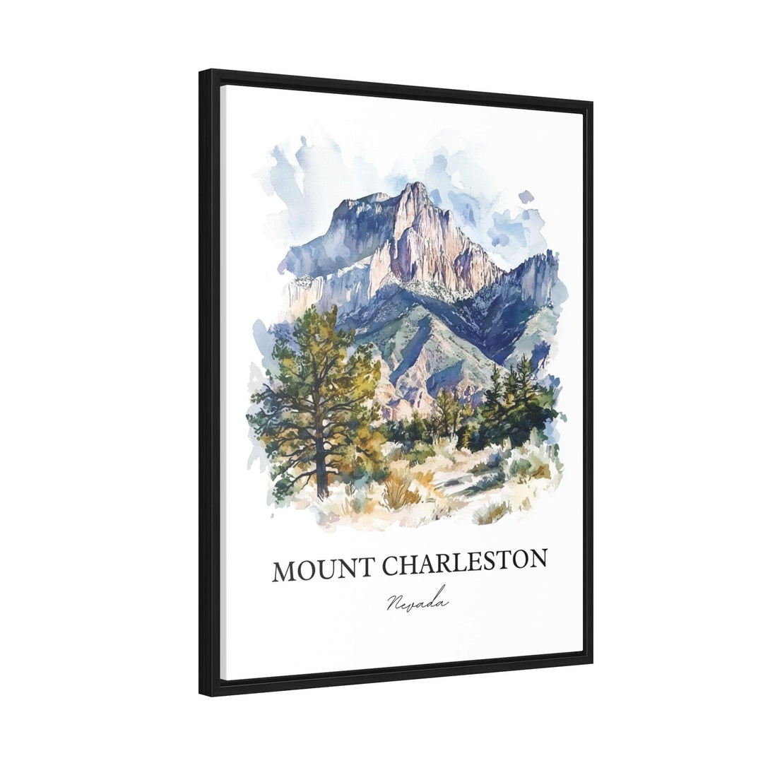 Mount Charleston NV Wall Art, Clark County Print, Nevada Watercolor, Mount Charleston Gift, Travel Print, Travel Poster, Housewarming Gift
