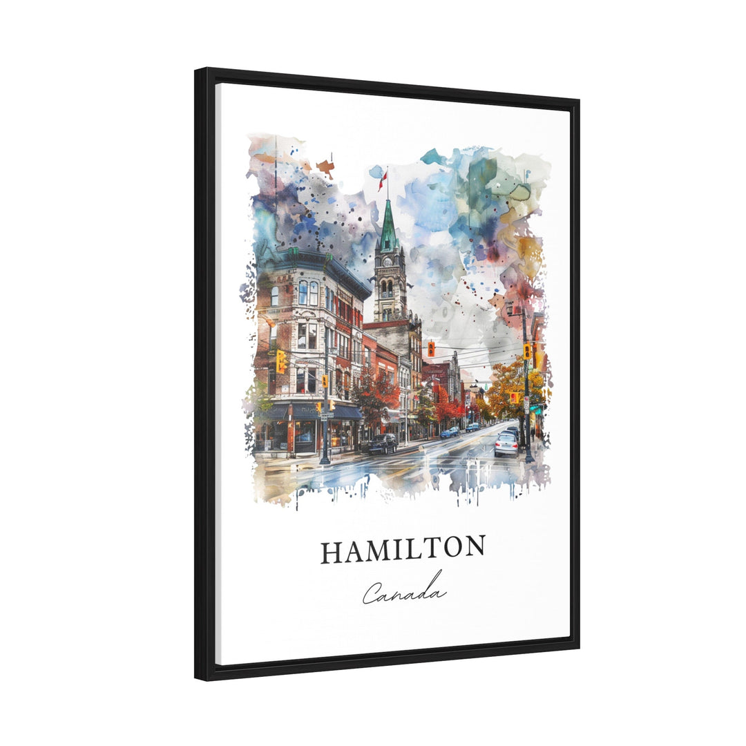 Hamilton Ontario Art, Hamilton Canada Print, Lake Ontario Watercolor, Hamilton Ontario Gift,