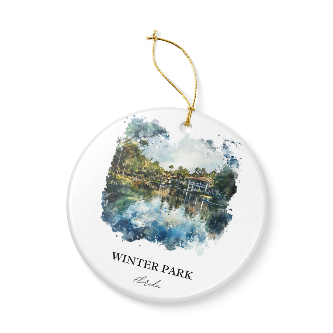 Winter Park Florida Ornament: Unique Winter Park Souvenir, Winter Park FL Xmas Decor, and Authentic Winter Park FL Gift