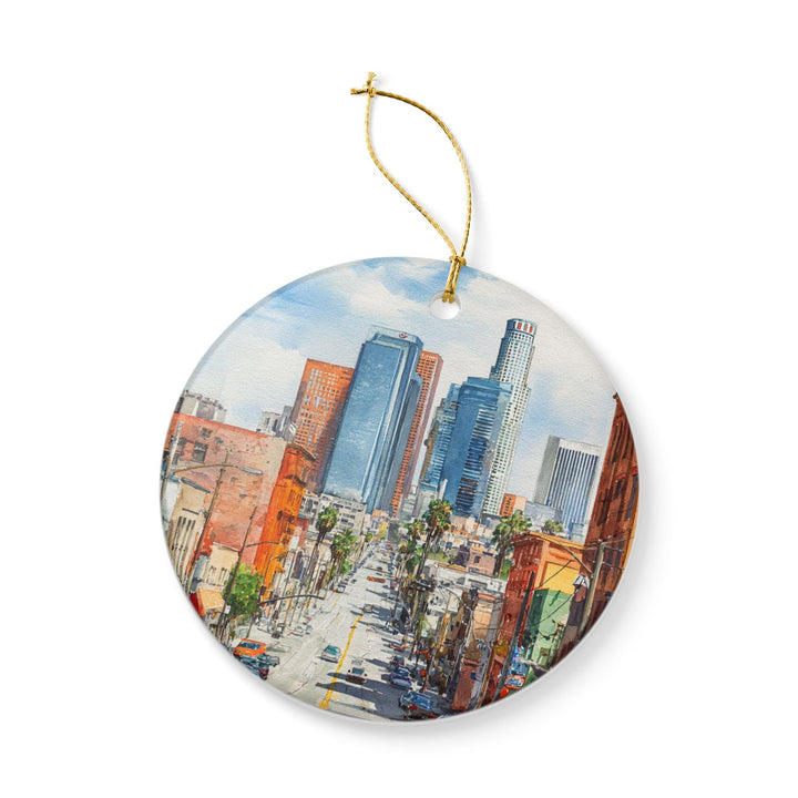Los Angeles Ornament: Unique LA Souvenir, Los Angeles Xmas Decor, and Authentic Los Angeles CA Gift