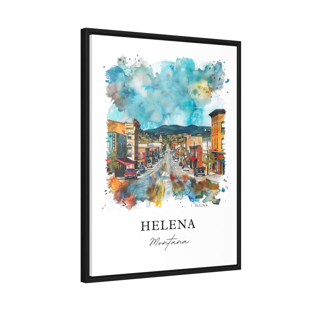 Helena Montana Wall Art, Helena Print, Helena Watercolor, Helena Montana Gift, Travel Poster, Housewarming Gift