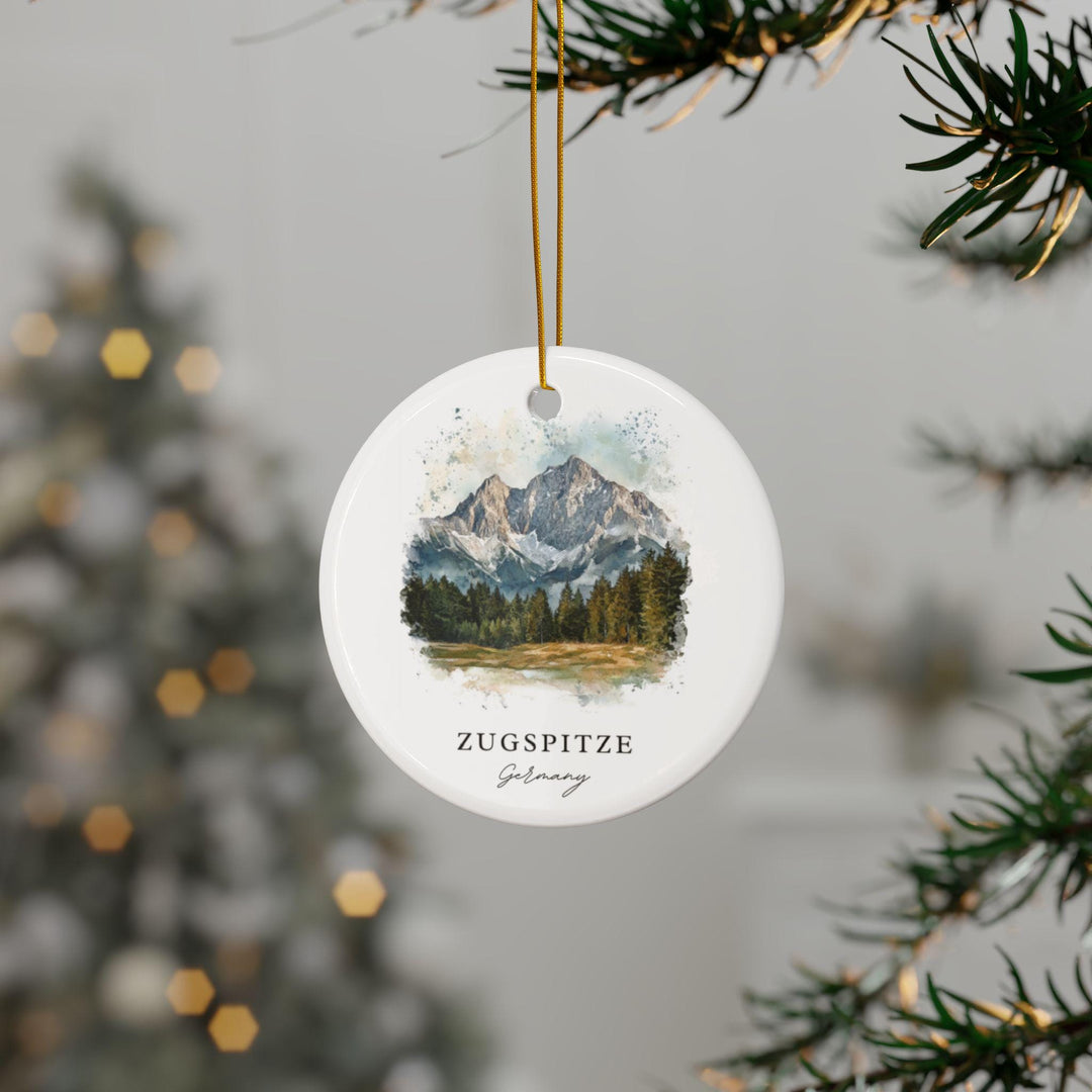 Zugspitze Germany Ornament: Unique Zugspitze Souvenir, Zugspitze Decor, and Authentic Zugspitze Germany Gift