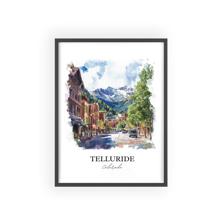 Telluride Wall Art, Telluride CO Print, Colorado Ski Art, Telluride Colorado Gift, Travel Print, Travel Poster, Housewarming Gift