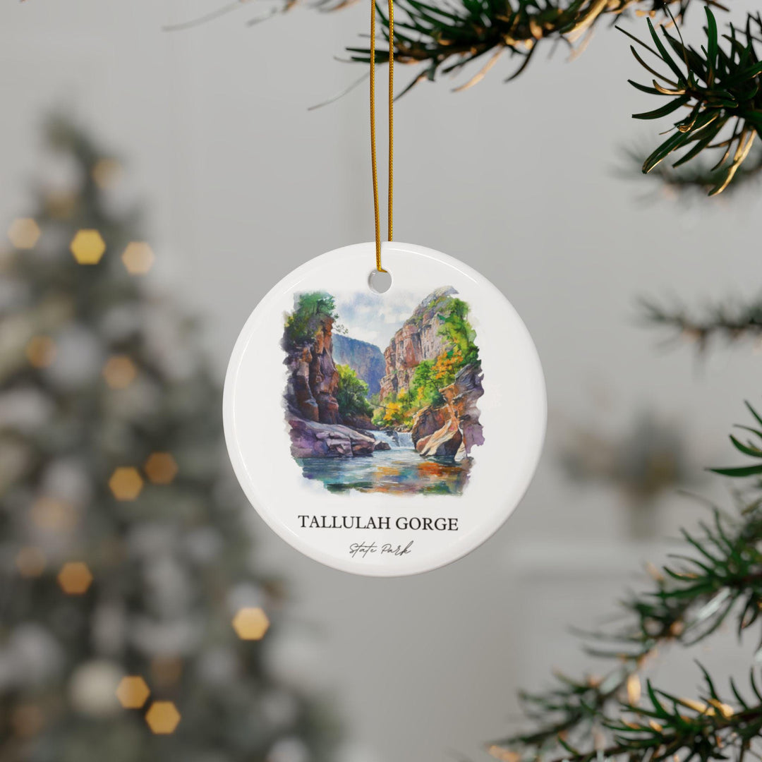 Tallulah Gorge Ornament: Unique Tallulah Gorge State Park Souvenir, Tallulah Gorge Xmas Decor, and Authentic Georgia Gift
