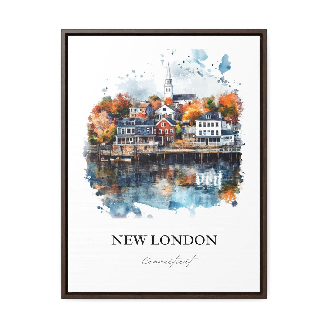 New London CT Wall Art, Connecticut Print, Thames River Artwork, New London Gift, Travel Print, Travel Poster, Housewarming Gift