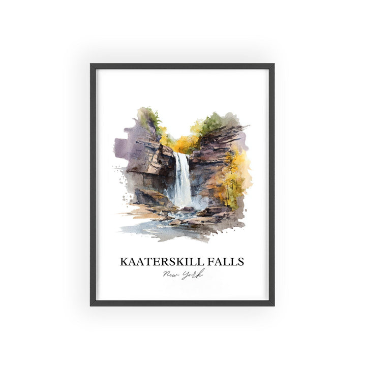 Kaaterskill Falls Wall Art, Catskills Print, New York Watercolor Art, Palenville NY Gift, Travel Print, Travel Poster, Housewarming Gift