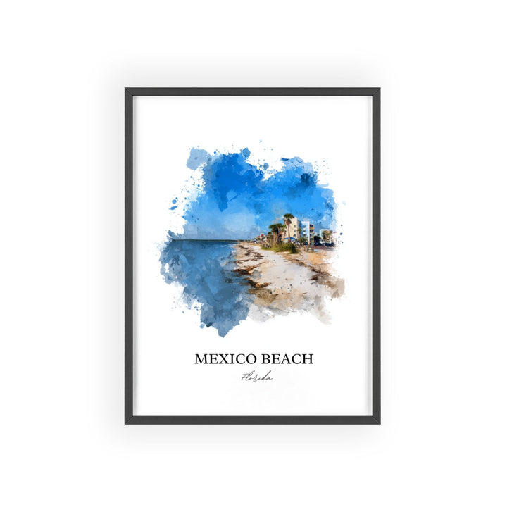 Mexico Beach, FL – Watercolor Art Print