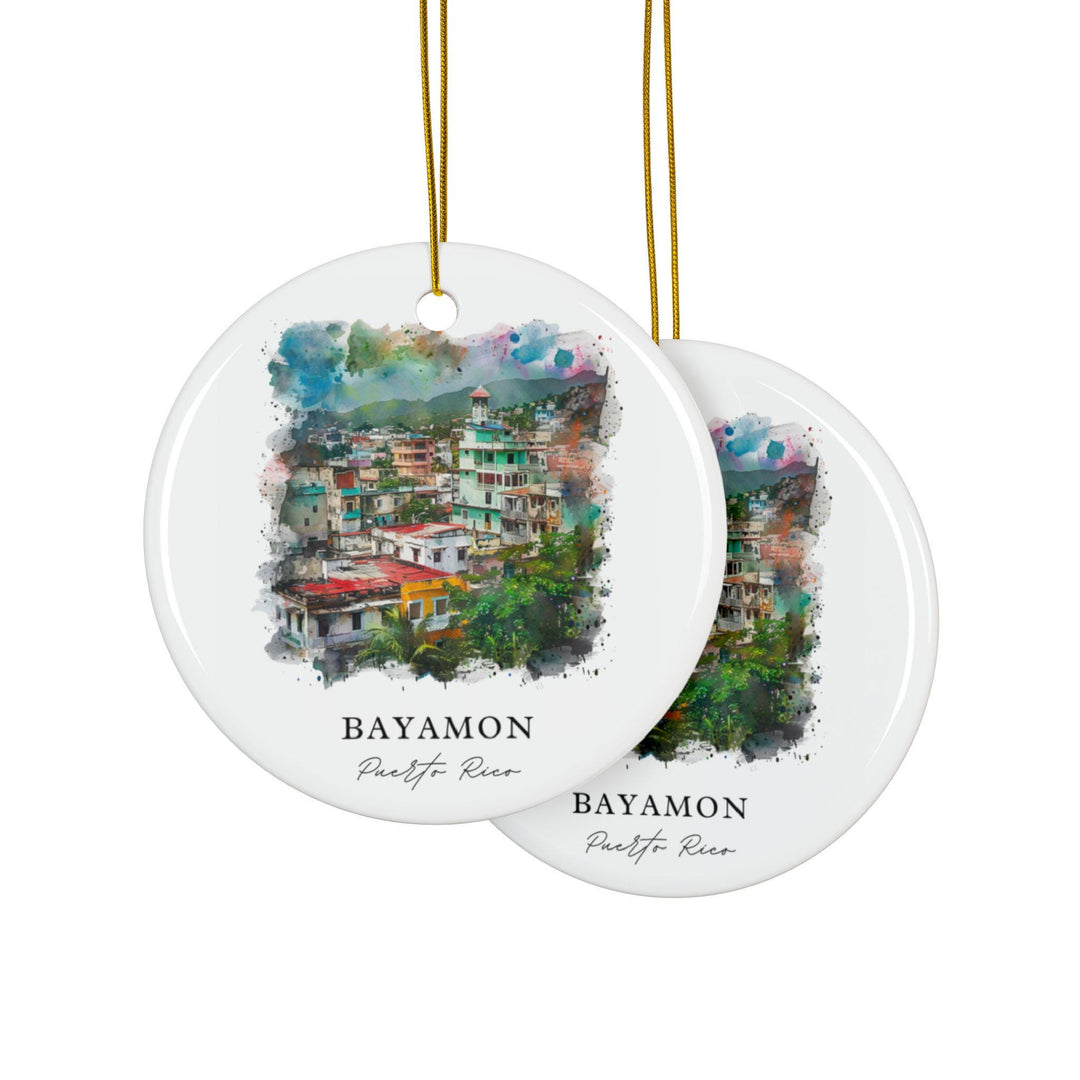 Bayamon Ornament: Unique Bayamon PR Souvenir, Puerto Rico Xmas Decor, and Authentic Puerto Rico Gift