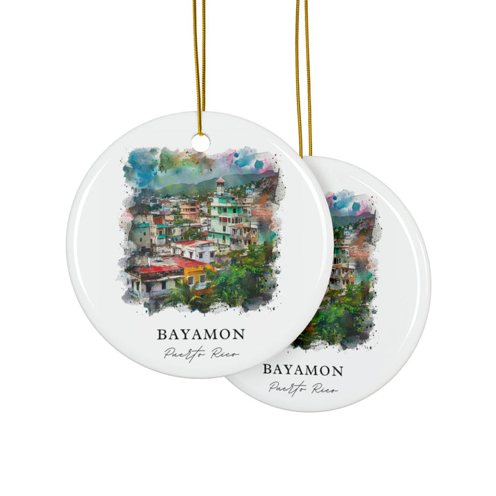 Bayamon Ornament: Unique Bayamon PR Souvenir, Puerto Rico Xmas Decor, and Authentic Puerto Rico Gift