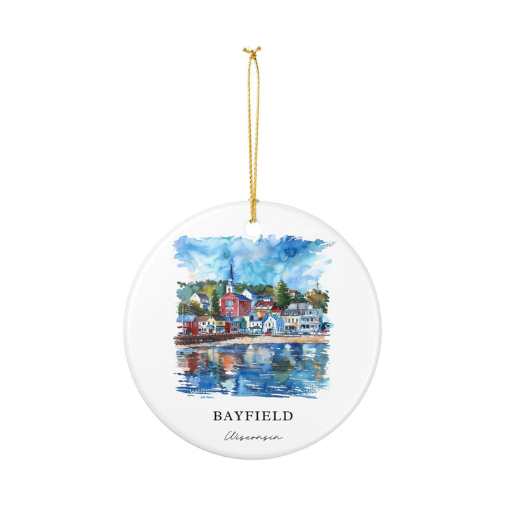 Bayfield WI Ornament: Unique Bayfield Wisconsin Souvenir, Wisconsin Xmas Decor, and Authentic Bayfield WI Gift