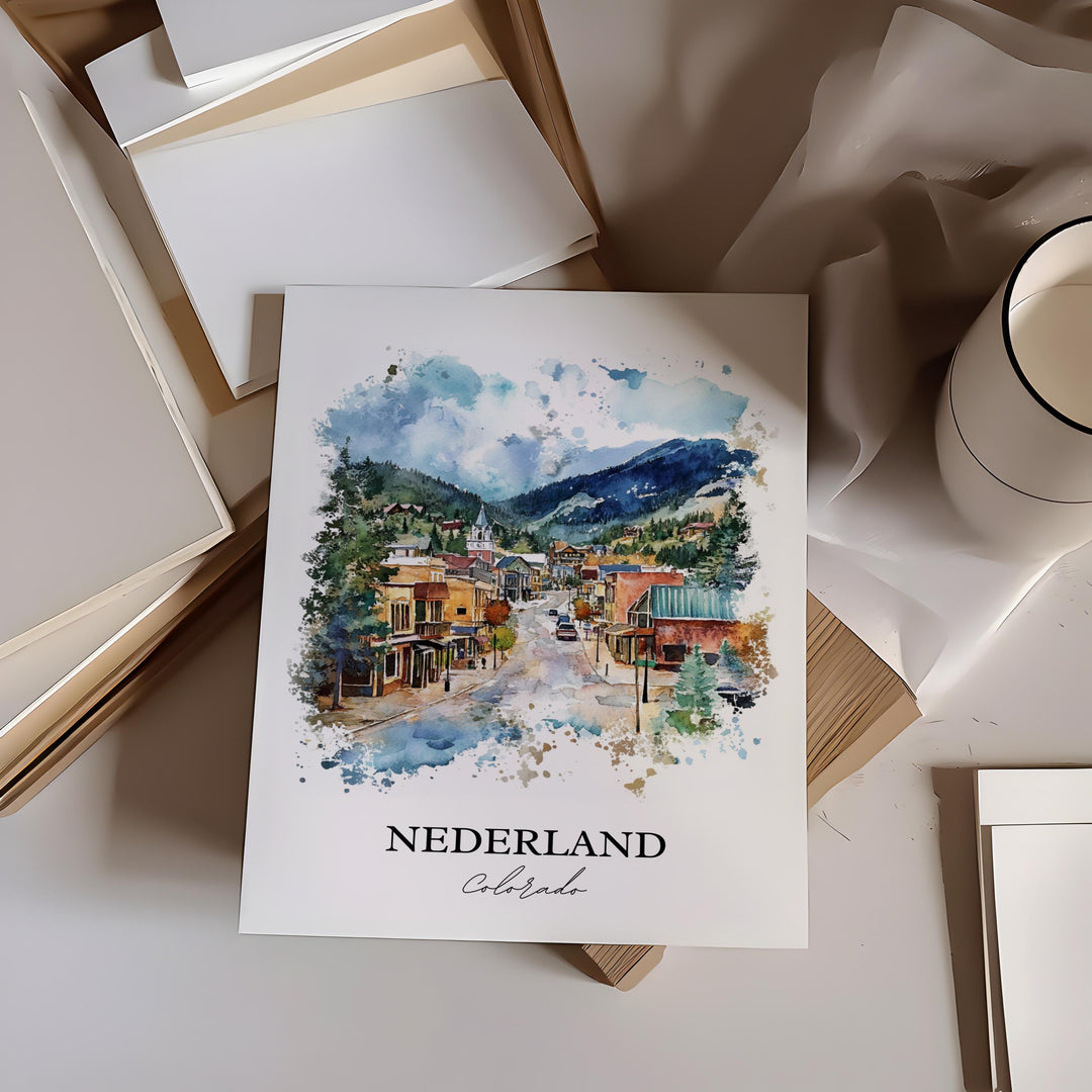 Nederland CO Wall Art, Boulder County Print, Barker Meadow Artwork, Nederland Gift, Travel Print, Travel Poster, Housewarming Gift