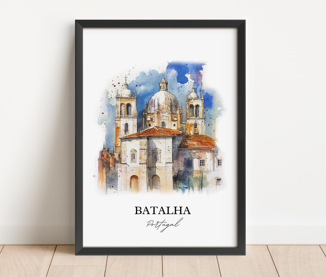 Batalha, Portugal – Watercolor Art Print