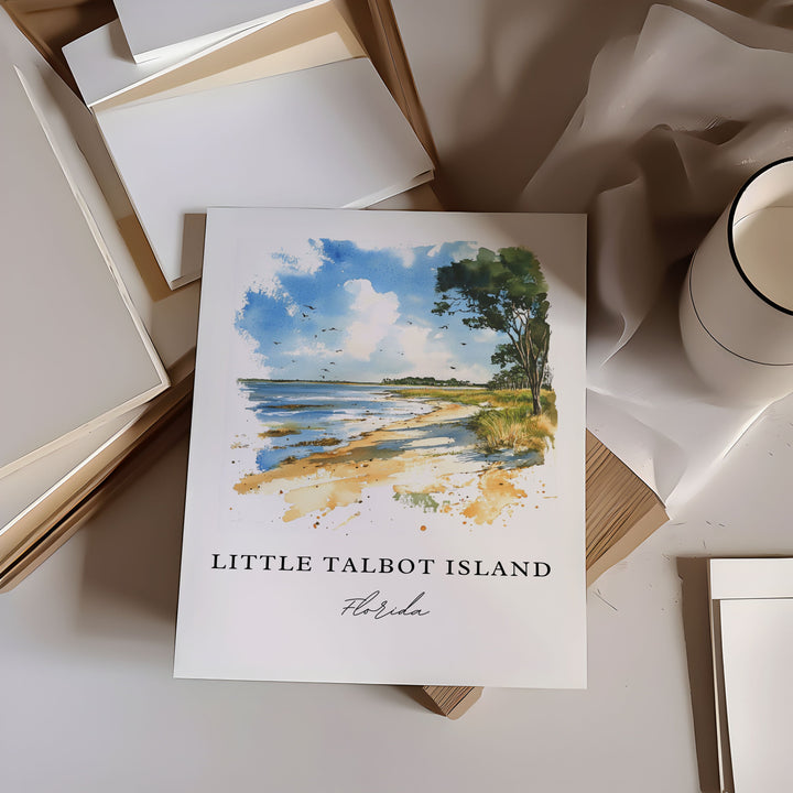 Little Talbot Island FL Art, Jacksonville FL Print, Little Talbot Park, Big Talbot Isl Gift,