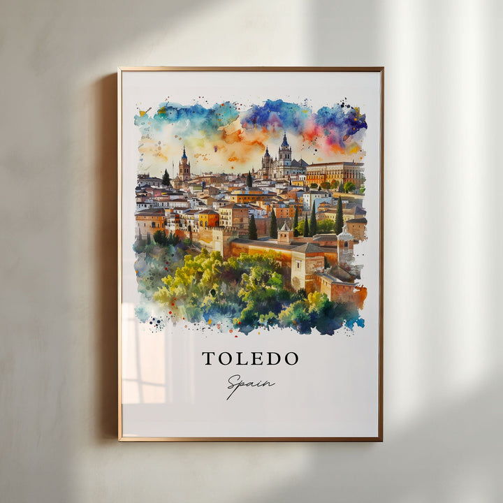 Toledo Spain Wall Art, Toledo Print, Toledo Spain Wall Art, Madrid Gift, Espana Travel Print, Travel Poster, Travel Gift, Housewarming Gift