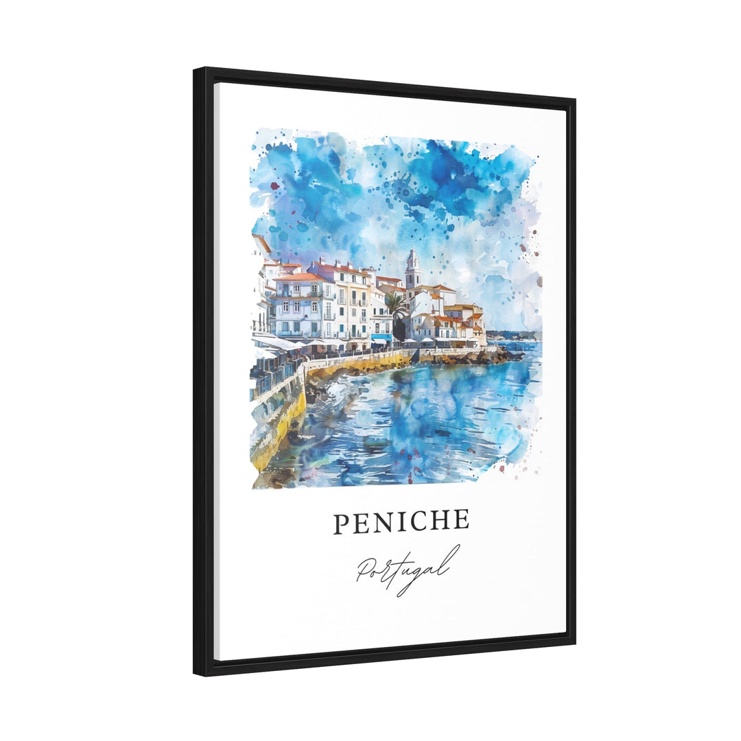 Peniche Portugal Wall Art, Peniche Print, Oeste Region Watercolor Art, Peniche Gift,